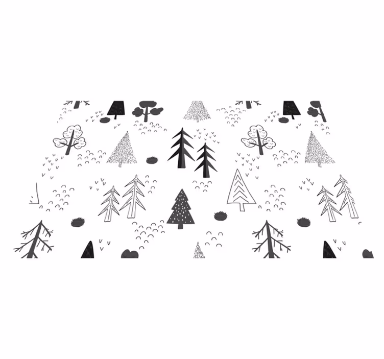 Naturinspirerat mönster bordstabletter - Tenstickers