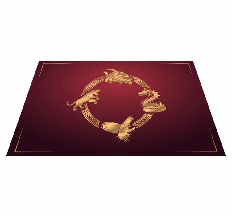 Bordstabletter original gyllene djur emblemer - Tenstickers