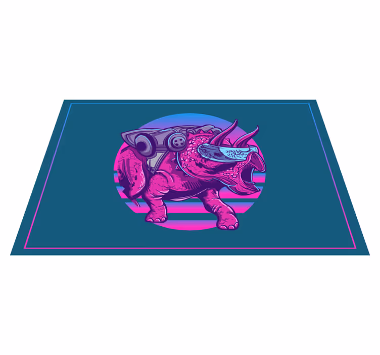 Bordstabletter original stiliserad rhinosaur karaktär - Tenstickers