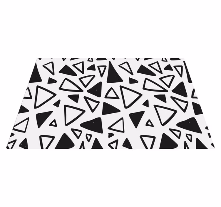 Geometrisk triangel pa vinyl bordstabletter - Tenstickers
