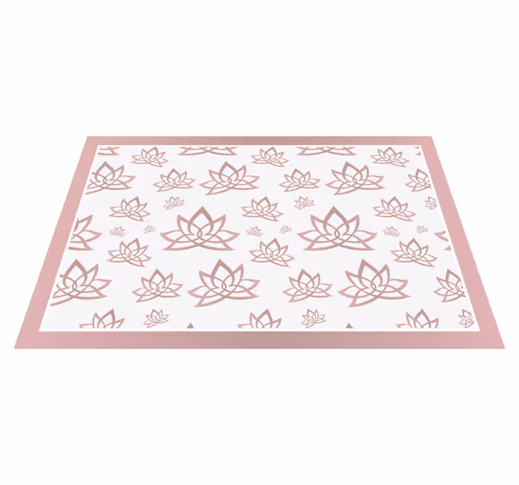 Elegant lotusmönster bordstabletter - Tenstickers