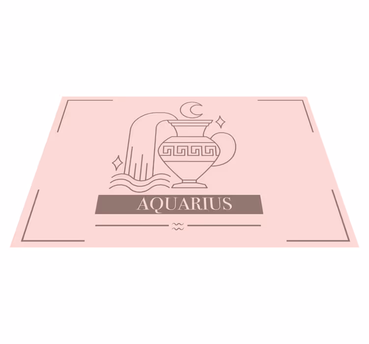 Vattumannen zodiaksymbol bordstabletter Texter - Tenstickers