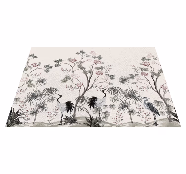 Cranes among blossoms bordstabletter barnen - Tenstickers