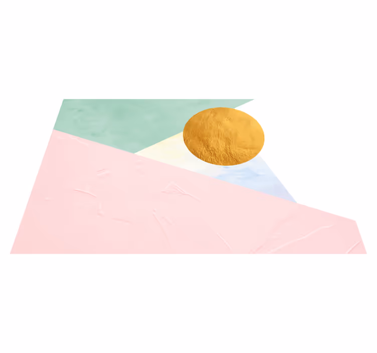 Pastell geometriska trianglar eleganta bordstabletter - Tenstickers