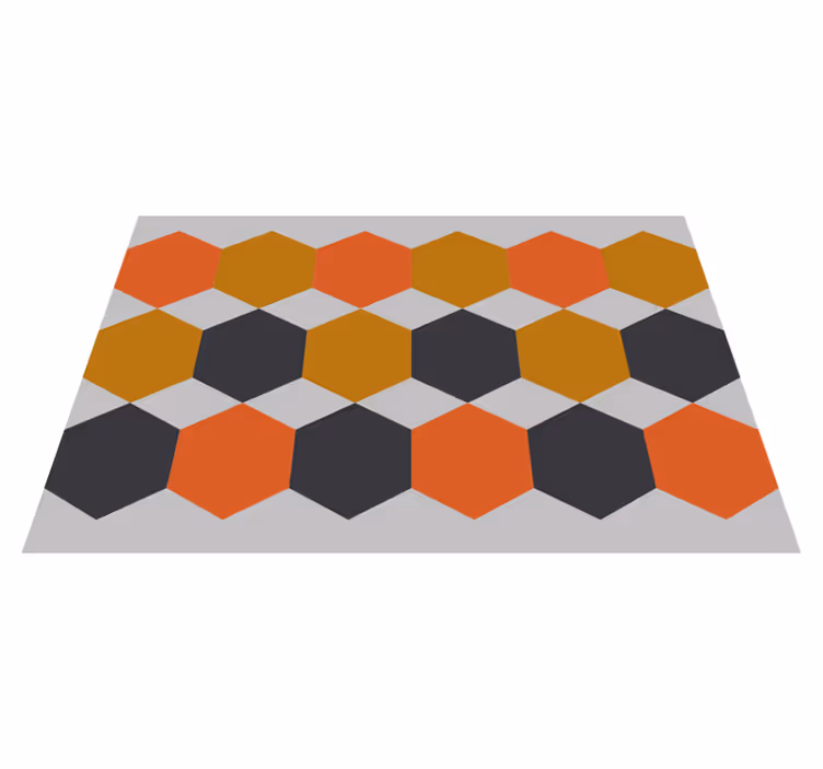 Bordstabletter modernt hexagonmönster lager - Tenstickers