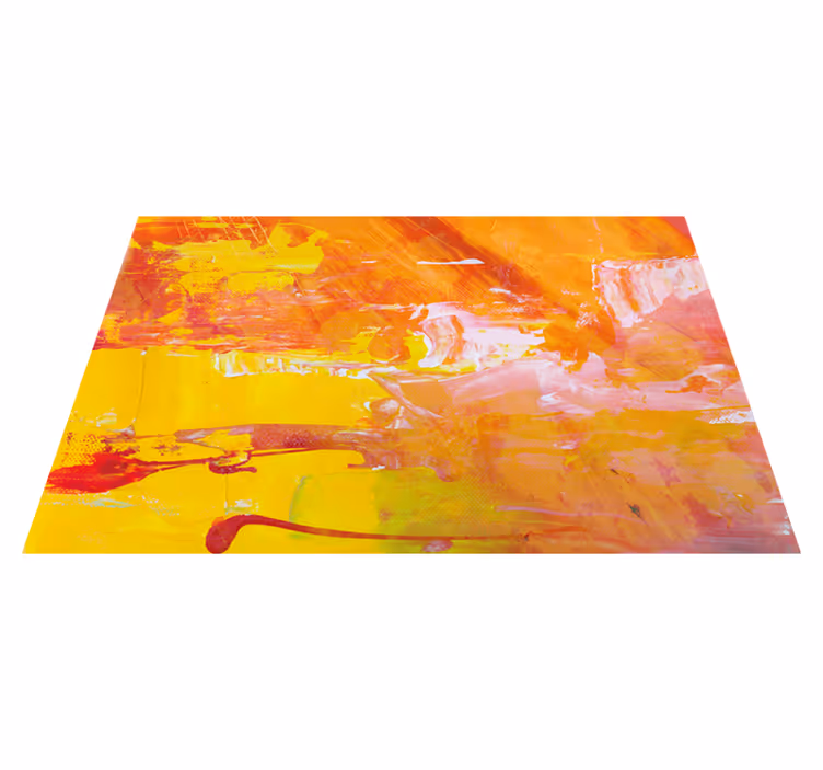 Orange abstrakt design restaurang bordstabletter - Tenstickers