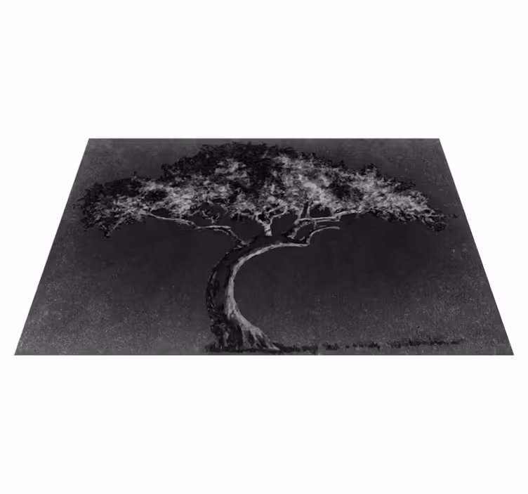 Artistic tree silhouette bordstabletter - Tenstickers