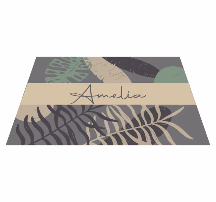 "boho" stil djungel moderna bordstabletter - Tenstickers