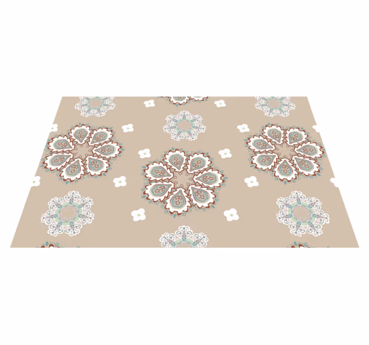 Eleganta blommönster bordstabletter - Tenstickers