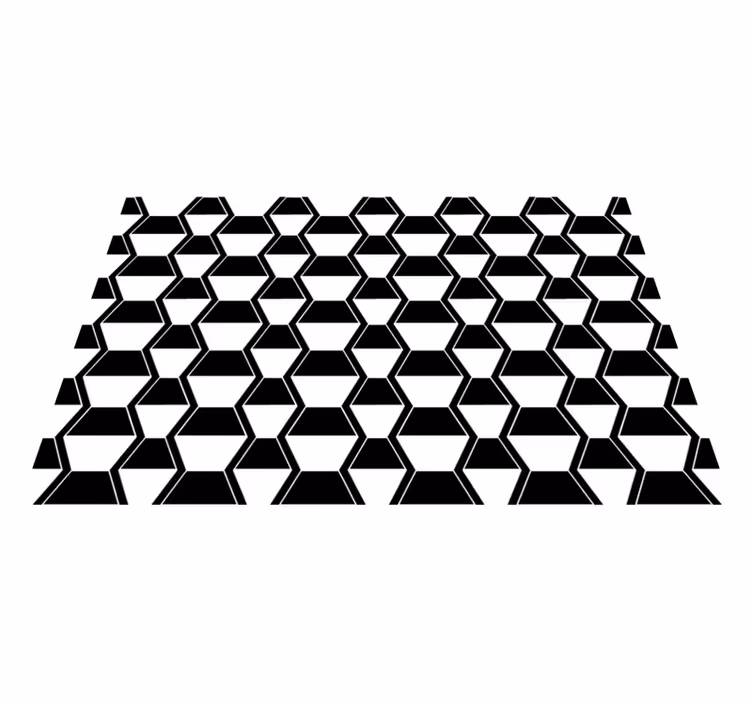 Bordstabletter med stiliserat hexagonmönster - Tenstickers
