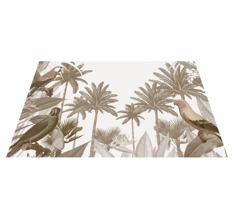 Vintage tropisk fauna moderna bordstabletter - Tenstickers