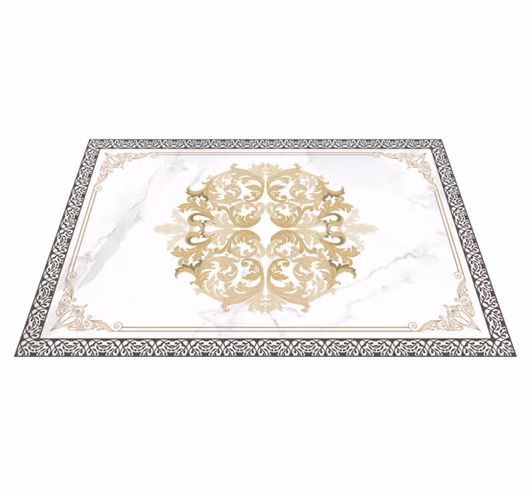 Barock vit marmor bordstabletter elegant - Tenstickers