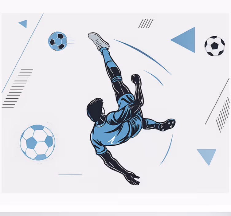 Blå spelare skjuter Fototapeter Ungdomar - Tenstickers