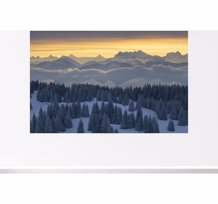 Schweiziska alperna – aiguilles du midi Fototapeter Fjäll - Tenstickers