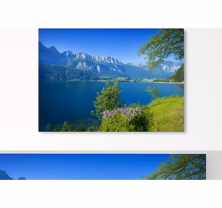Fjällsjöns lugn Fototapeter Fjäll - Tenstickers