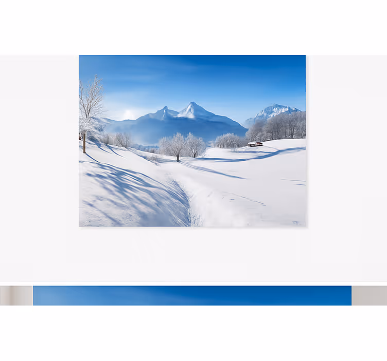 Vinteralpin led Fototapeter Fjäll - Tenstickers