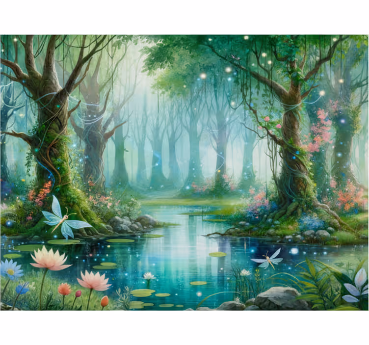 Fototapeter skogar fantasifullt Äventyrsmotiv - Tenstickers