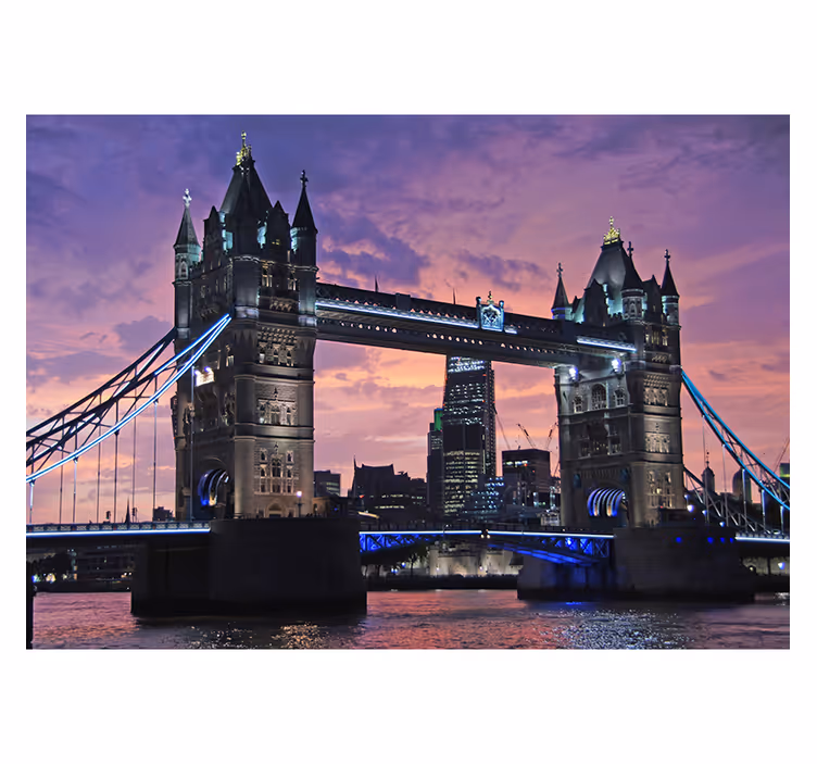 London bridge skymning Fototapeter London - Tenstickers