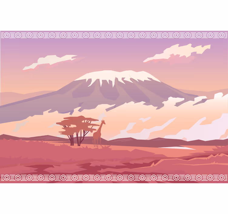 Fototapeter afrikansk kilimanjaro - Tenstickers