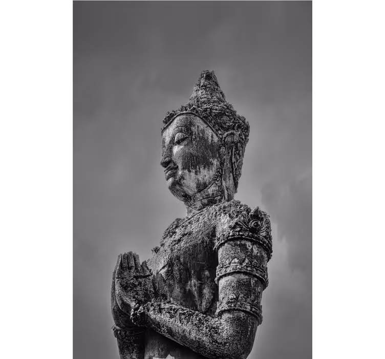Fototapeter buddha buda gris - Tenstickers