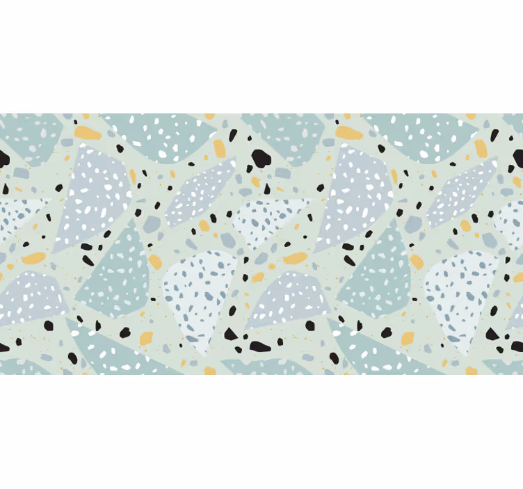 Badkar fototapeter geometrisk terrazzo - Tenstickers