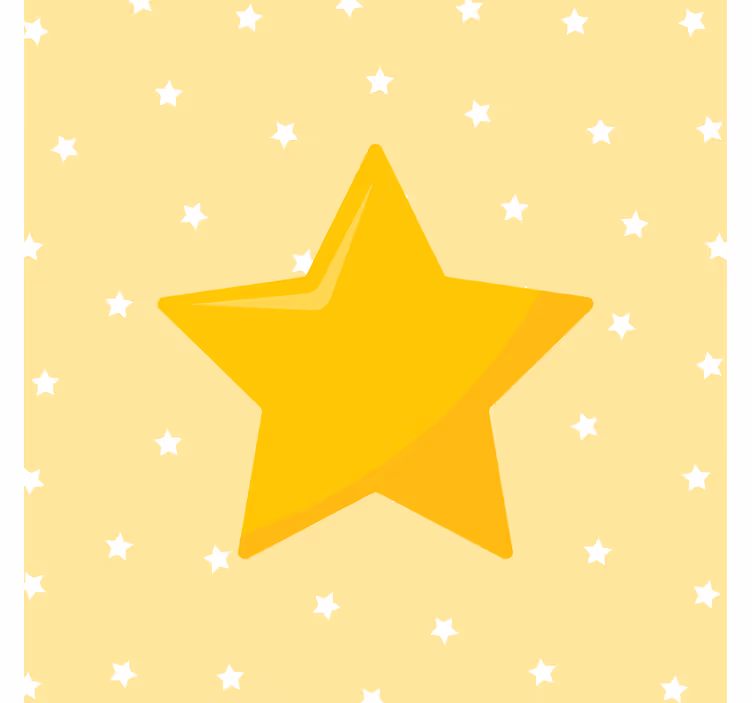 Fototapeter gul gula klassiska stjärnor - Tenstickers