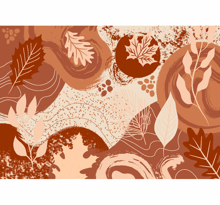 Fototapet terrakotta växter och blommor - Tenstickers