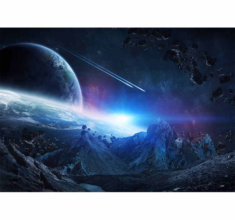 Fototapeter korridor universum science fiction konzept - Tenstickers