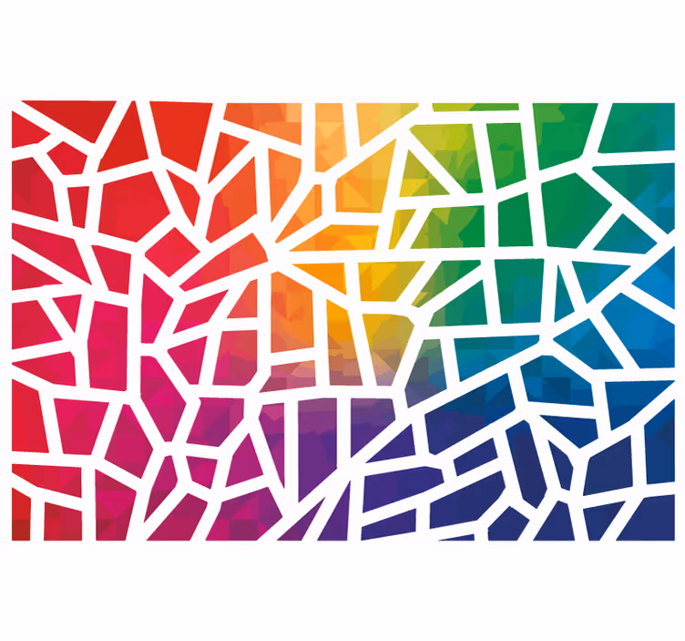 Fototapeter biljetter färgmosaik - Tenstickers