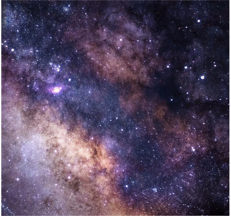 Fototapeter sky galaxynatt - Tenstickers