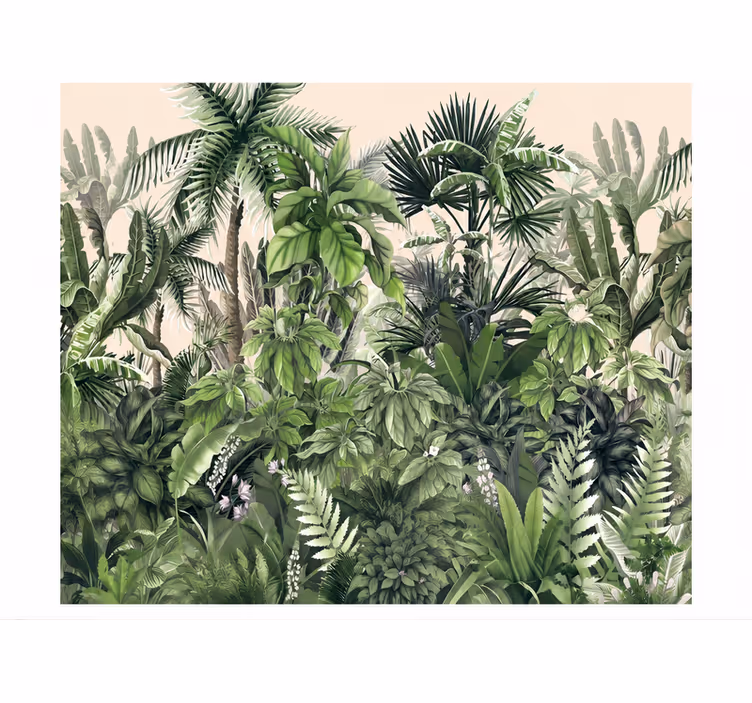 Fototapeter natur tjock tropisk djungel - Tenstickers