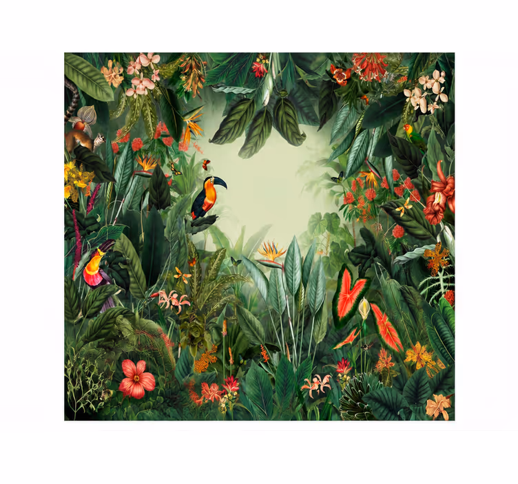 Fototapeter natur exotisk trädgård - Tenstickers