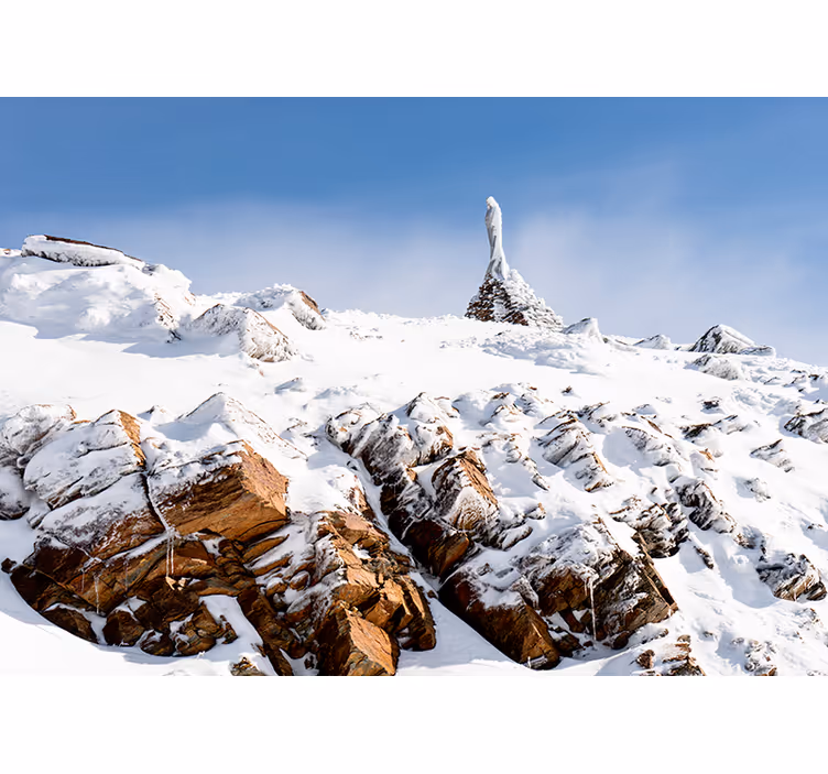 Snöig sierra nevada berg fototapet - Tenstickers