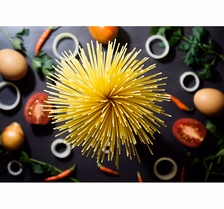 Spagetti kök fototapet - Tenstickers
