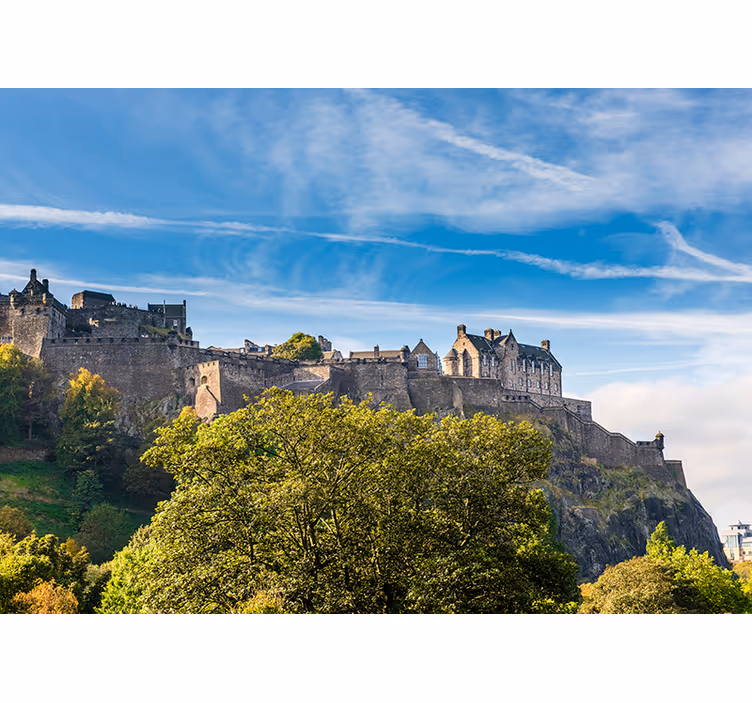 Edinburgh slott fototapet - Tenstickers