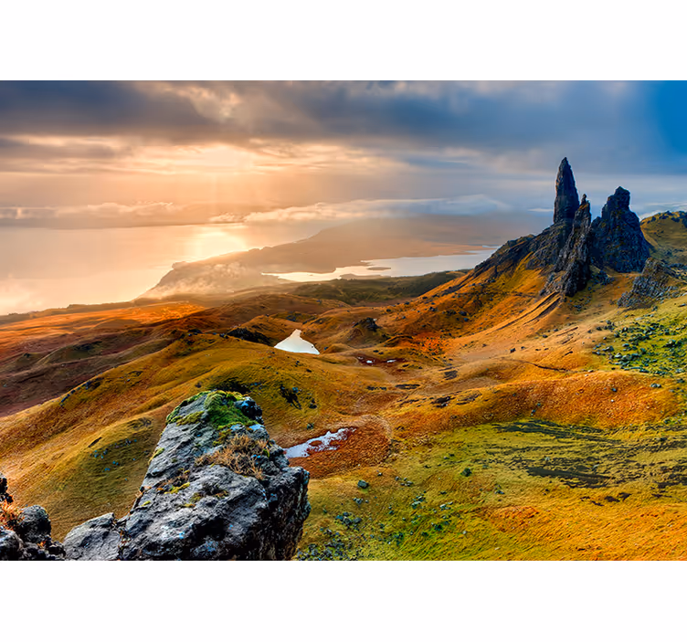 Isle of skye natur natur fototapet - Tenstickers