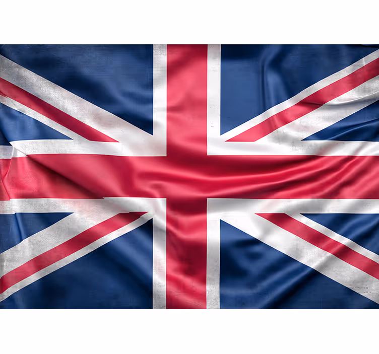 Union jack flagga london fototapet - Tenstickers