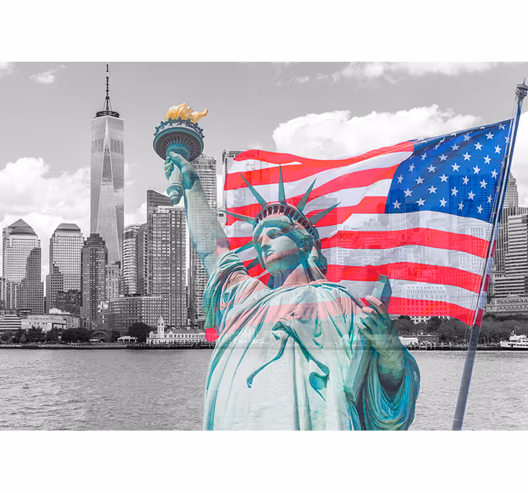 New york staty av frihet new york fototapet - Tenstickers