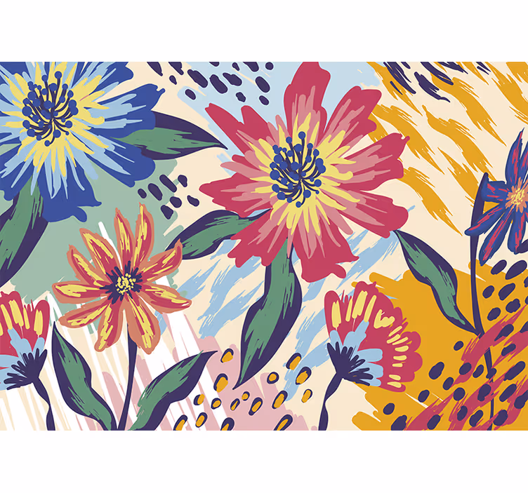 Van gogh blommor klassisk konst fototapet - Tenstickers