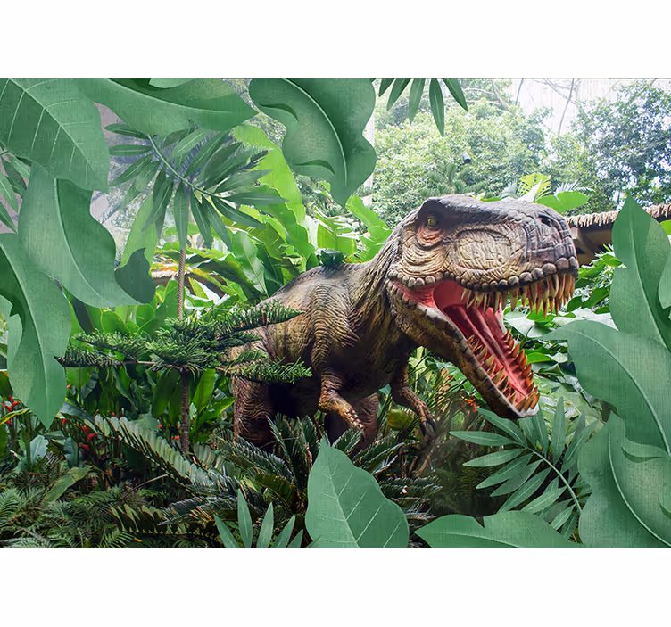 Barn fototapeter dinosaurie t-rex - Tenstickers