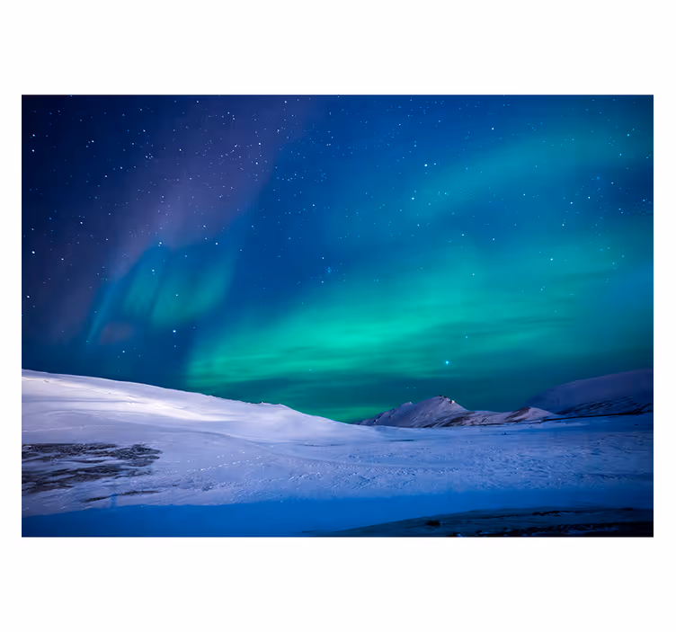 Norrsken himmel fototapet - Tenstickers