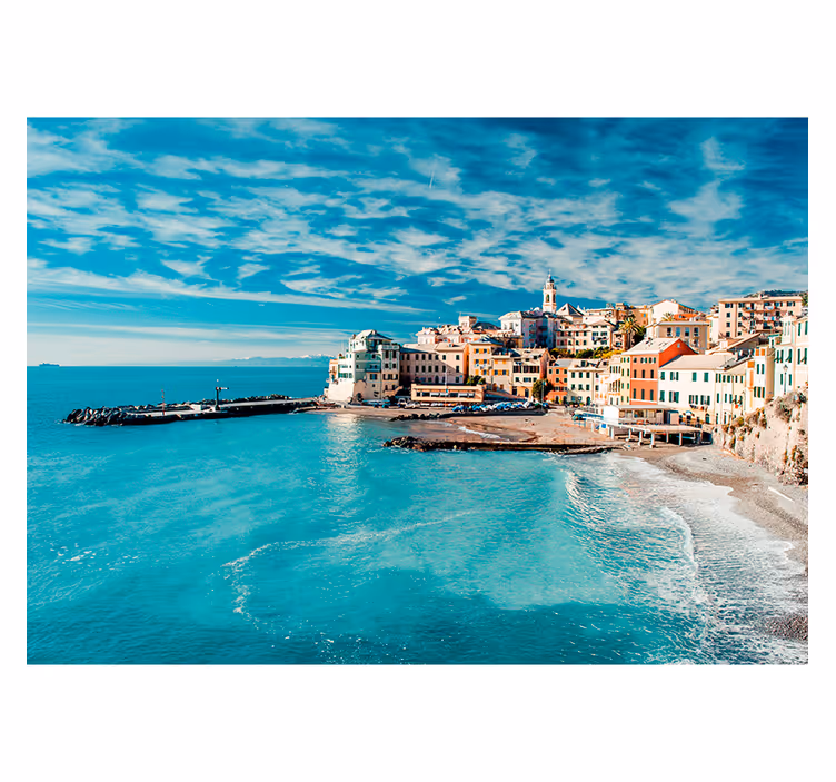 Santorini havet fototapet - Tenstickers