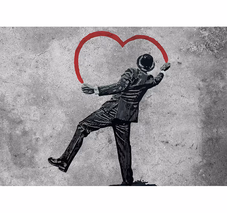 Bankig graffiti på väggkonst - Tenstickers