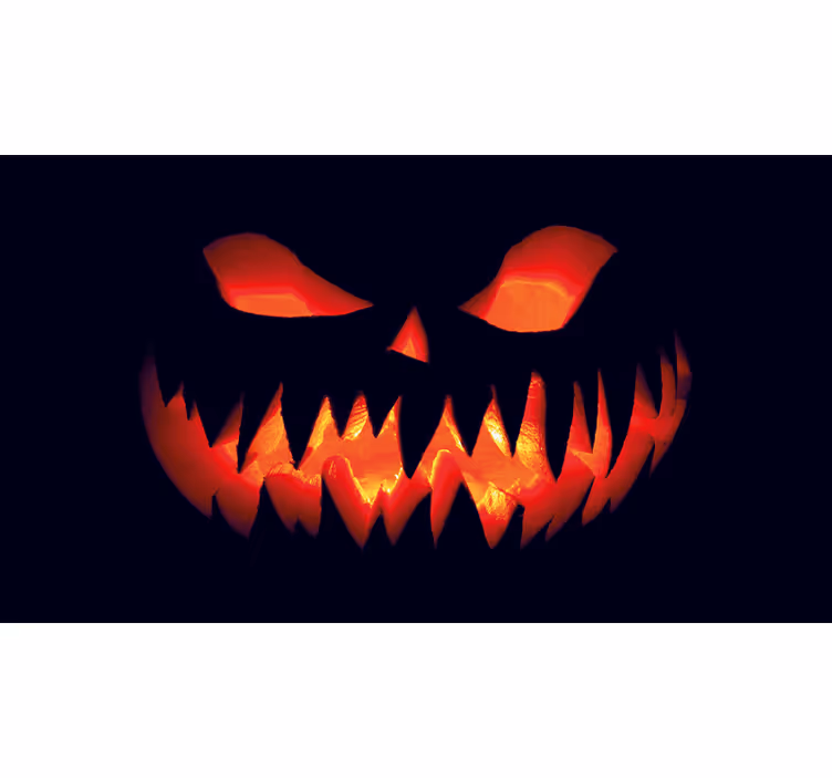 Läskig pumpa modern fototapet - Tenstickers