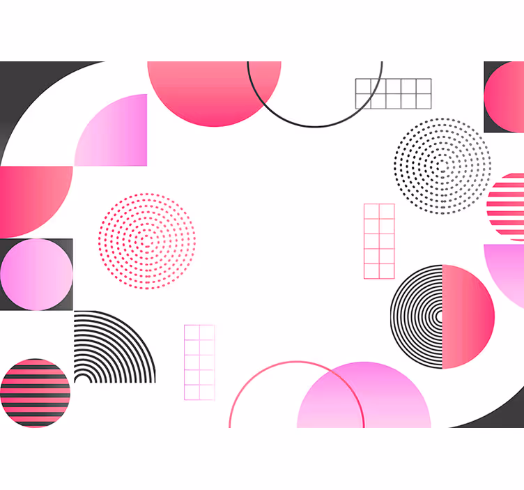 Geometriska former design Fototapeter abstrakt - Tenstickers