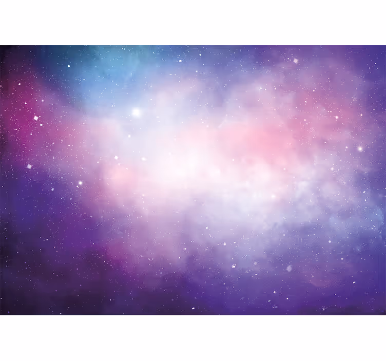 Fototapet i rosa och lila galaxplats - Tenstickers