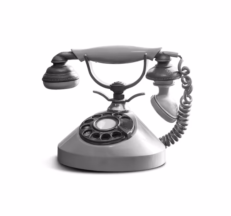 Retro telefon närbild Fototapeter Salong - Tenstickers
