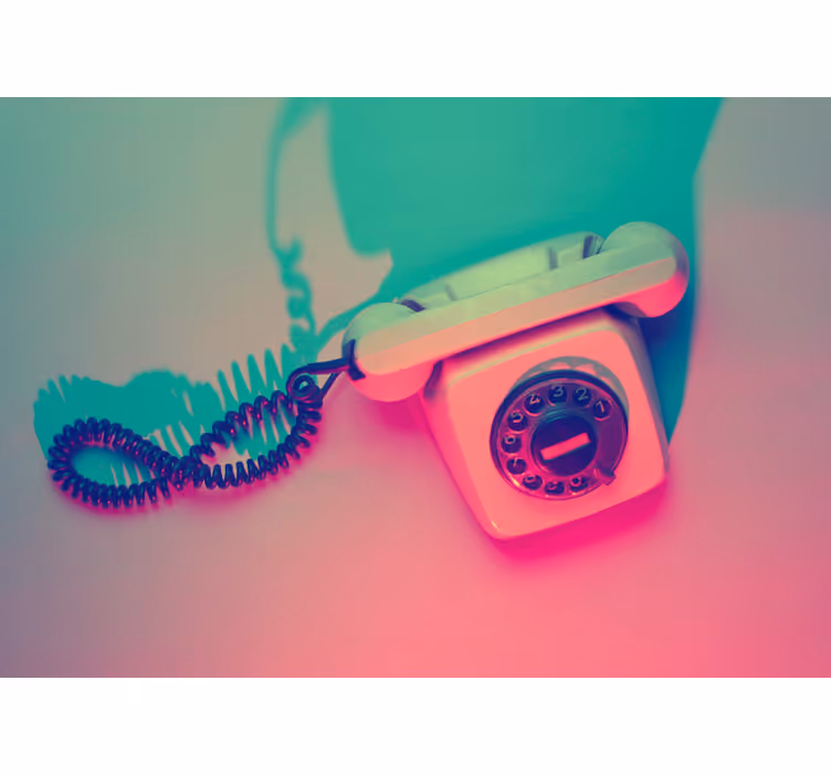 Vintage gammal telefon vintage fototapeta - Tenstickers