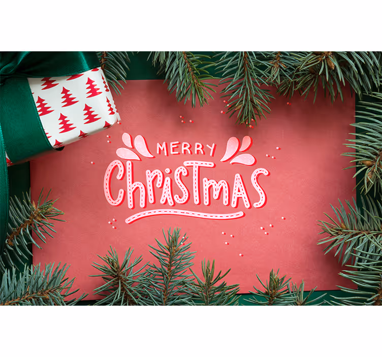 God julhälsning Fototapeter med julmotiv - Tenstickers