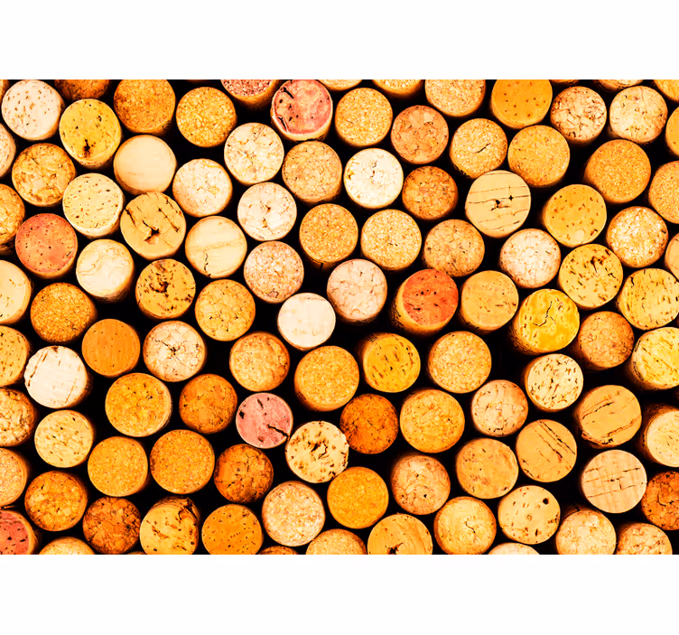 Vin korkar vintage fototapeta - Tenstickers